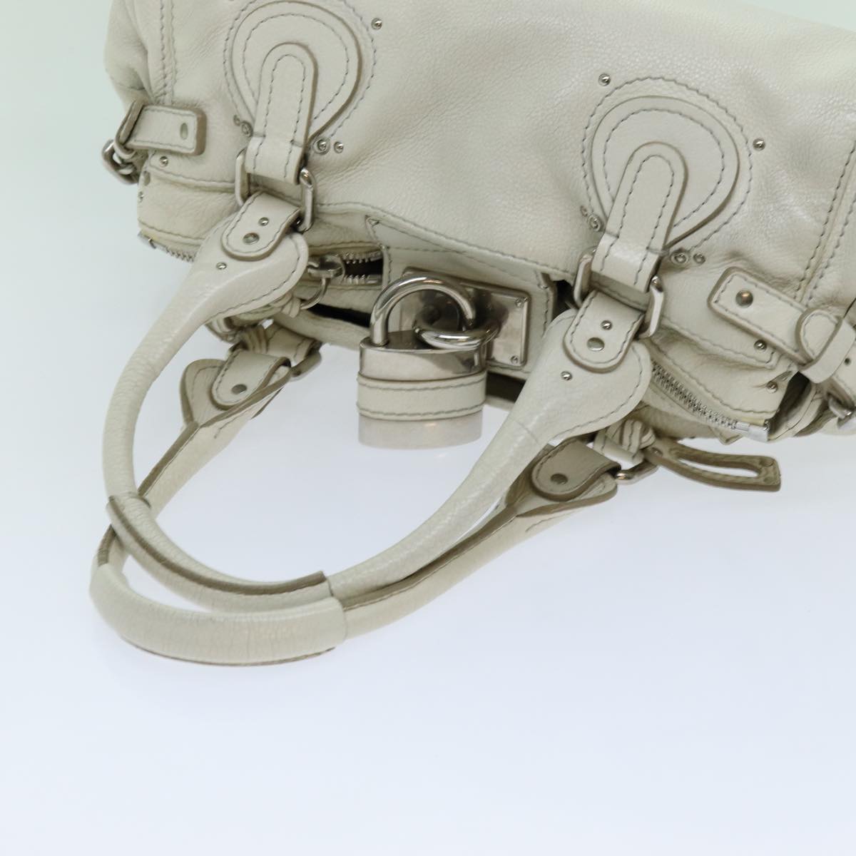Chloe Paddington Hand Bag Leather White | Gaskinz